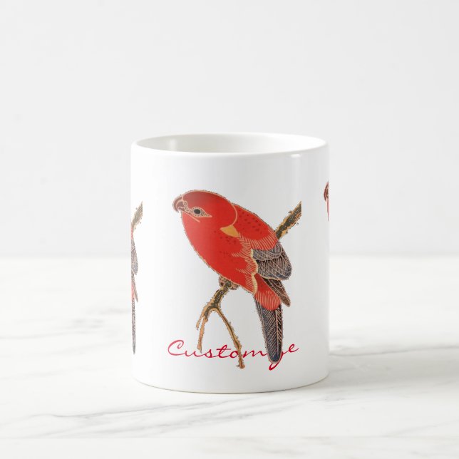Taza De Café Thunder_Cove Classic de loro rojo tropical (Centro)