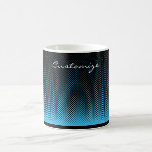 Taza De Café Thunder_Cove de patrón de diamante de semitono