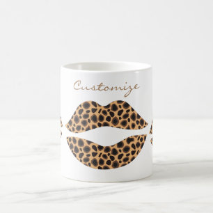 Taza De Café Thunder_Cove de pintalabios de leopardo