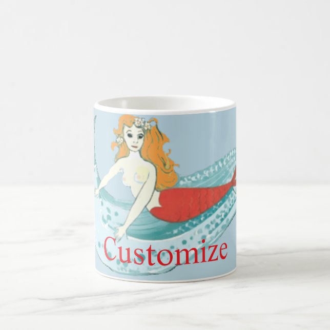 Taza De Café Thunder_Cove de sirena en oleada (Centro)