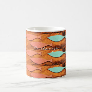 Taza De Café Thunder_Cove de tres patrones de peces