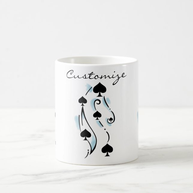 Taza De Café Thunder_Cove estilo de tatuaje de espadas negras (Centro)