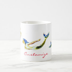 Taza De Café Thunder_Cove, Sirena Nadando