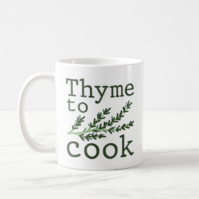 Taza De Café Thyme To Cook (Izquierda)