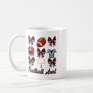 Taza De Café Tía adorable retro con lazo Tía adorable retro Día