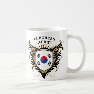 Taza De Café Tía coreana del número uno