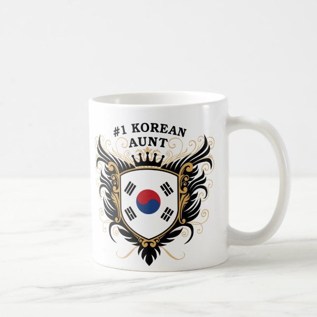 Taza De Café Tía coreana del número uno (Derecha)