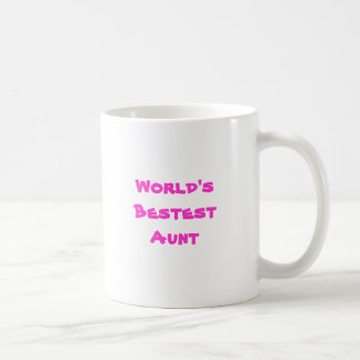 Taza De Café Tía de Bestest del mundo