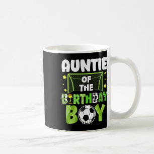 Taza De Café Tía de fútbol Cumpleaños Chico Fiesta Fútbol Famil