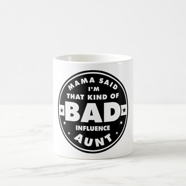 Taza De Café Tía De Influencia Mala (Centro)
