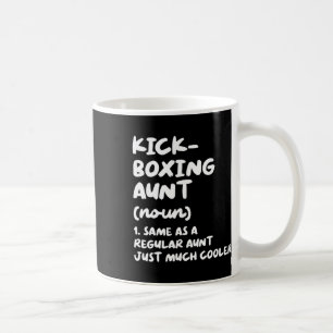 Taza De Café Tía de Kickboxing Definición Divertido Deporte Art