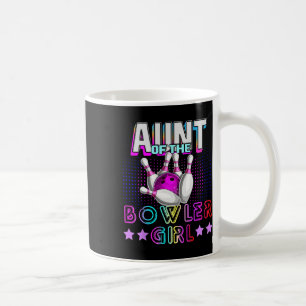 Taza De Café Tía De La Bola De La Familia Del Chica Bowler