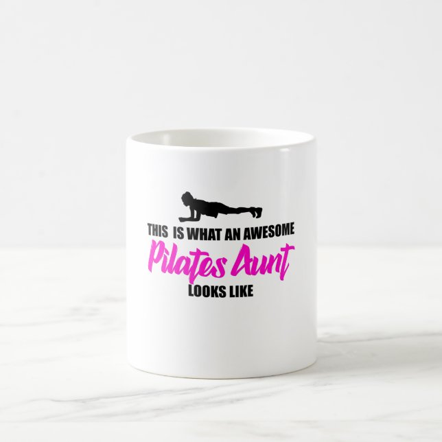 Taza De Café tía de pilates formidables (Centro)