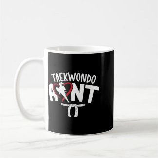 Taza De Café Tía de Taekwondo Tía luchadora de Taekwondo Taekwo