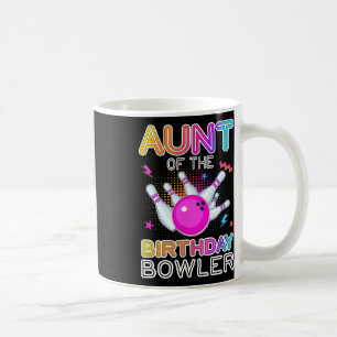 Taza De Café Tía Del Cumpleaños Bowler Bday Bowling Fiesta Cel