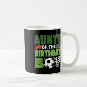 Taza De Café Tía Del Grupo De Fútbol Del Cumpleañero Familia Co