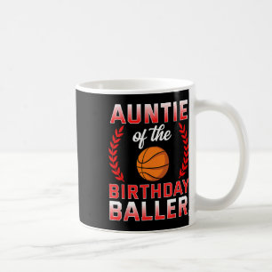 Taza De Café Tía Del Niño De Cumpleaños Bysketbyll Bday Celebra
