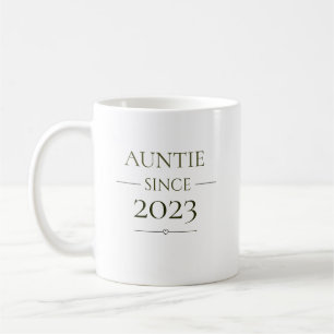 Taza De Café Tía Desde Personalizado Año Mínimo Rol Familiar