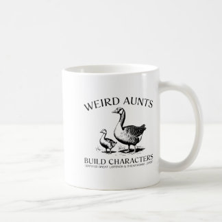 Taza De Café Tía Extraña Construye Carácter Vintage Silly Goose