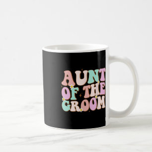 Taza De Café Tía genial del novio, ducha de boda, tía del