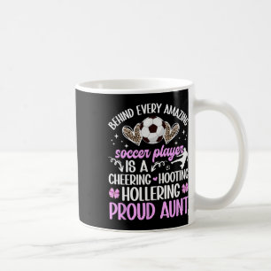 Taza De Café Tía orgullosa de un jugador de fútbol Tía de fútbo