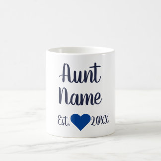 Taza De Café Tía personalizado de la Armada establecida