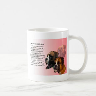 Taza De Café Tía Poem - perro del boxeador