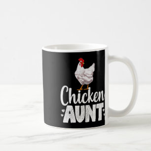 Taza De Café Tía Pollo País Divertido Animal de Granja 