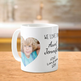 Taza De Café Tía que te queremos fotos personalizadas