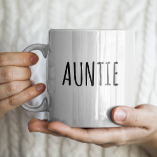 Taza De Café "Tía" Sencilla y Moderna casa de campo
