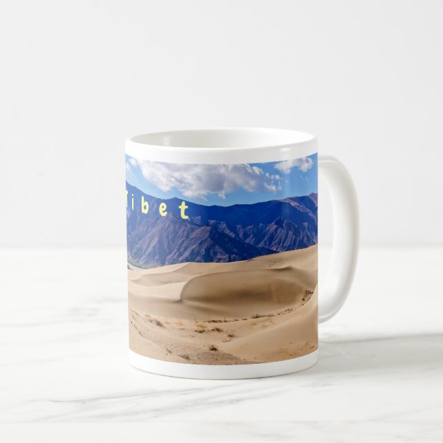 Taza De Café Tíbet - dunas de arena (Anverso derecho)