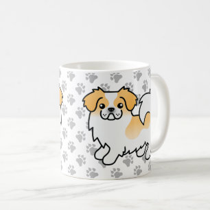 Taza De Café Tibetano de color parti cervato Spaniel Perro de d