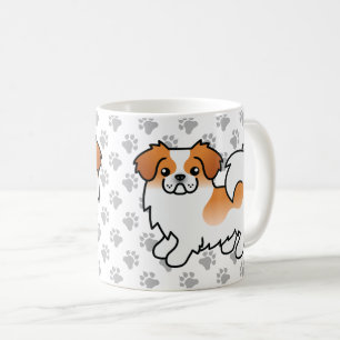 Taza De Café Tibetano de color rojo parti-color Spaniel Perro d