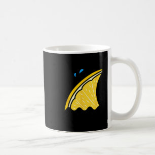 Taza De Café Tiburón Aleta Limón Limón Kawaii Divertida Familia