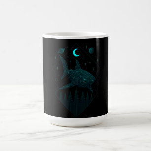 Taza De Café Tiburón Astral - Depredador del Océano Cósmico