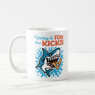 Taza De Café Tiburón Azul Genial para Patadas