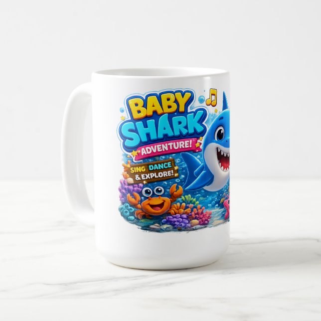 Taza De Café tiburón bebé (Anverso izquierdo)