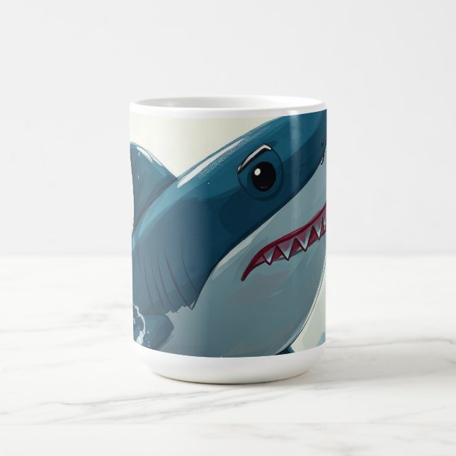 Taza De Café Tiburón Cerca del Barco (Centro)