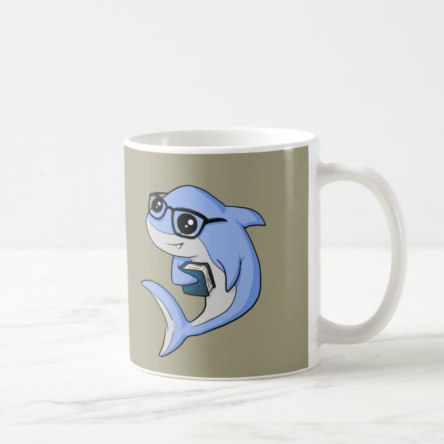Taza De Café ¡Tiburón de "Fintellectual"! (Derecha)