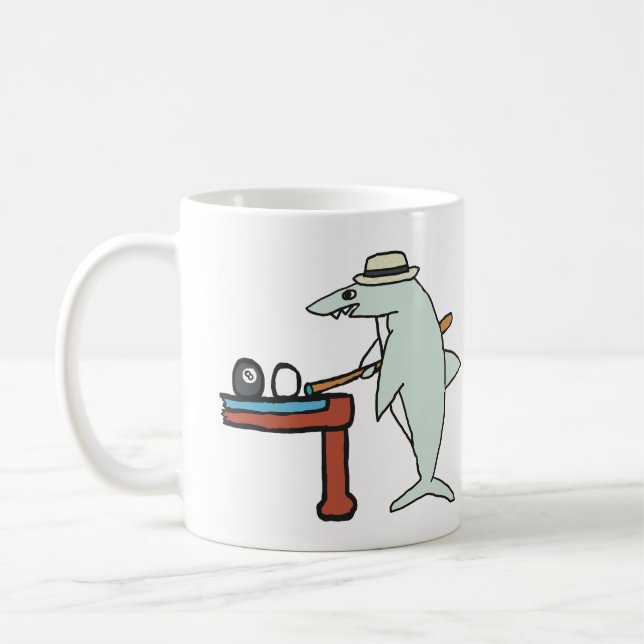 Taza De Café Tiburón de la piscina (Izquierda)