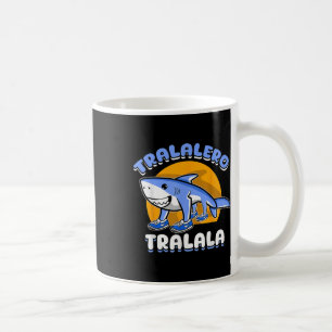 Taza De Café Tiburón Divertido Tralalero Tralala Trendy Cerebro
