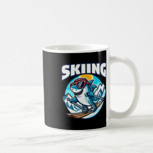 Taza De Café Tiburón esquí deportes esquiador
