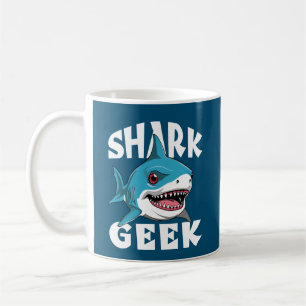 Taza De Café Tiburón Geek - Diseño lindo para los amantes del t