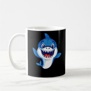Taza De Café Tiburón infantil de animales del zoológico de tibu