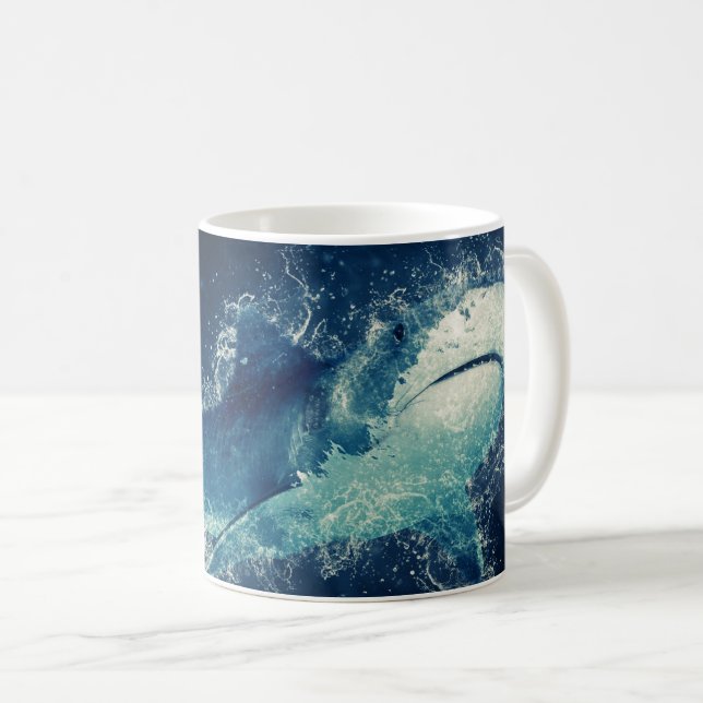 Taza De Café Tiburón líquido (Anverso derecho)