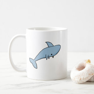 Taza De Café Tiburón Personalizado azul