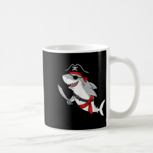 Taza De Café Tiburón Pirata Niño Menor Funny Kids Halloween