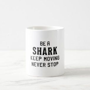 Taza De Café Tiburones Fin Fish Ocean Sea Guay Gracioso regalo