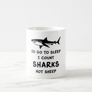 Taza De Café Tiburones Fin Fish Sea Ocean Guay Gracioso regalo