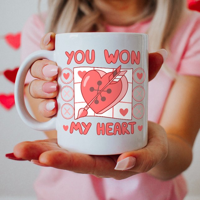 Taza De Café Tic-Tac-Toe Heart Valentine (Subido por el creador)